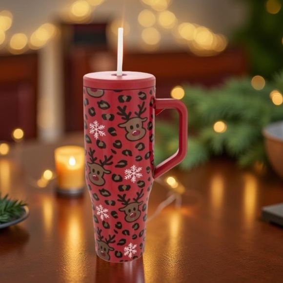 Reindeer and Snowflake Tumbler New - Picture 6 of 9